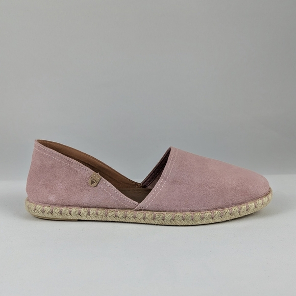 Verbenas Espadrilles Carmen Suede Leather Closed Toe Antique Blush EU42 11 NWT - Picture 5 of 16